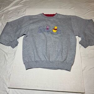 Disney Gray Sweatshirt with Winnie the Pooh and Piglet